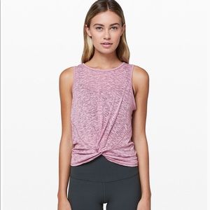 LULULEMON Breeze Through Twist Knot Tank Blush 8